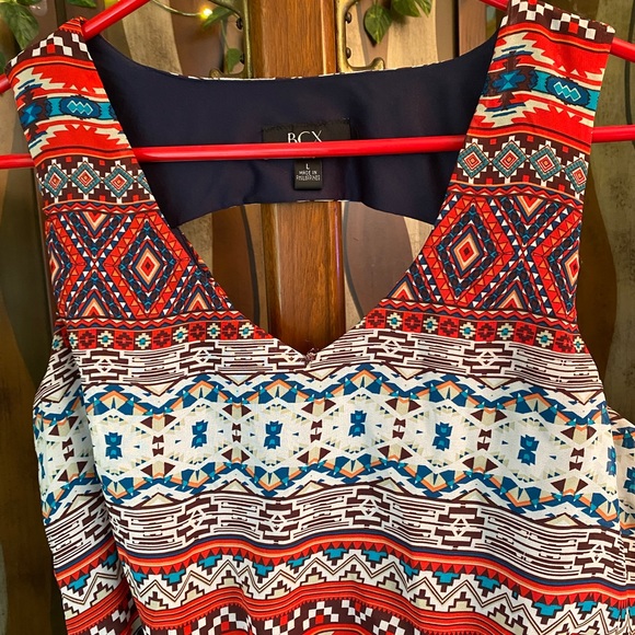 BCX Bohemian or Western Sleeveless Style Dress, size large - Picture 2 of 5